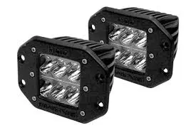 Rigid Industries Driving Pattern Flush Mount D2 Led Light (Pair) 1