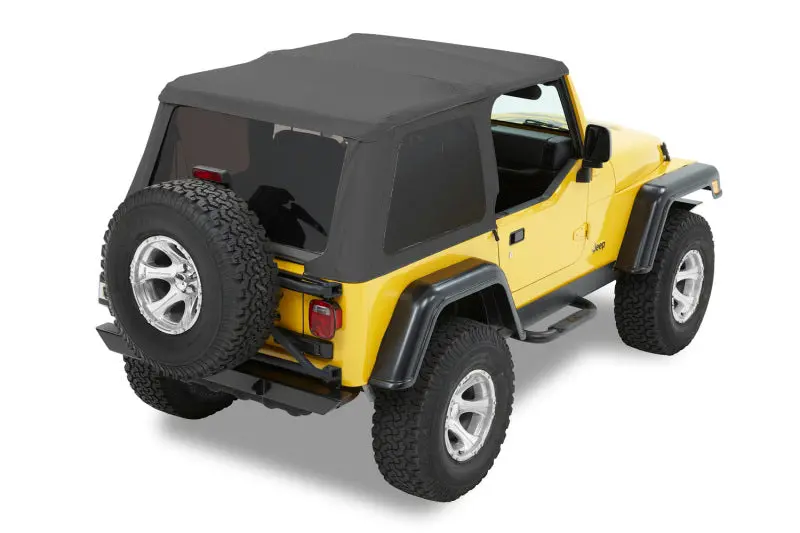 Bestop Trektop Soft Top Black Denim (F&R): Jeep Wrangler 1997-2006 2.5L/4.0L 1