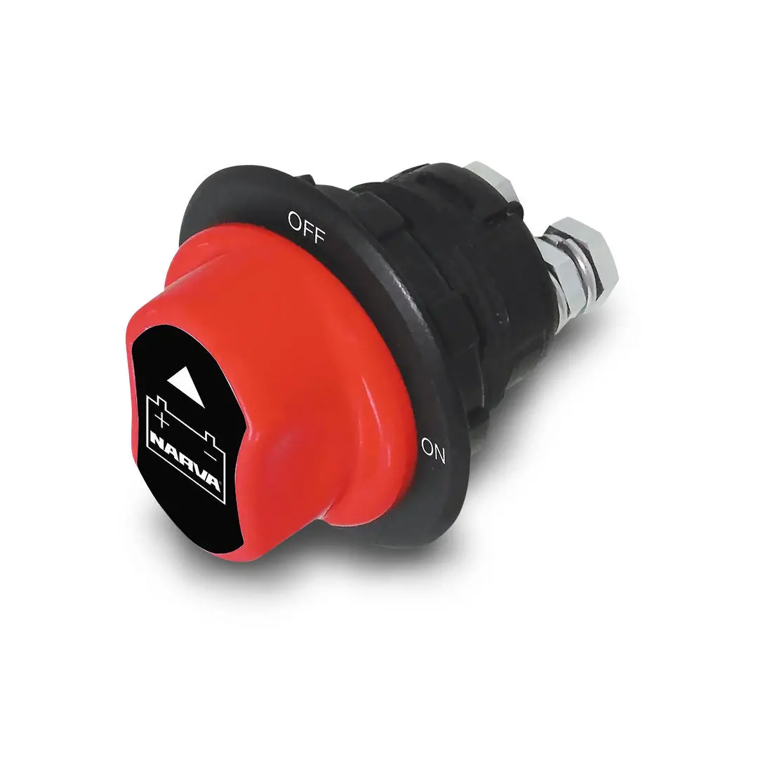 Narva 61036 | Rotary Battery Master | Isolator Switch With Removeable Keyed Knob (Contacts Rated 100A @ 12V) 1