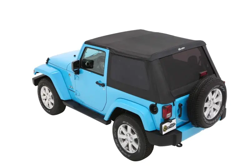 Bestop Trektop Premium Black Twill Soft Top (F&R): Jeep Wrangler Jk 2007-2018 3.6L/3.8L V6 1