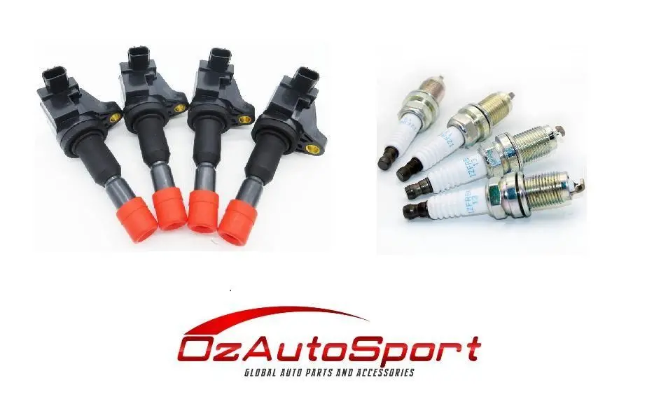 4 X Ngk Iridium Spark Plugs + 4 X Ignition Coils For Honda Jazz Ge6 Ge8 1.3 1.5 1