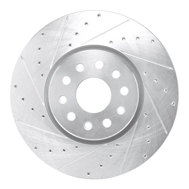 R1 Concepts Drilled & Slotted Brake Rotor (Front): Fits Jeep Grand Cherokee 2011-2026 1