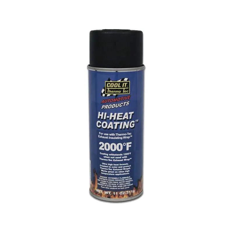 Thermo-Tec High Heat Exhaust Wrap Coating - Spray On Black 11Oz 1