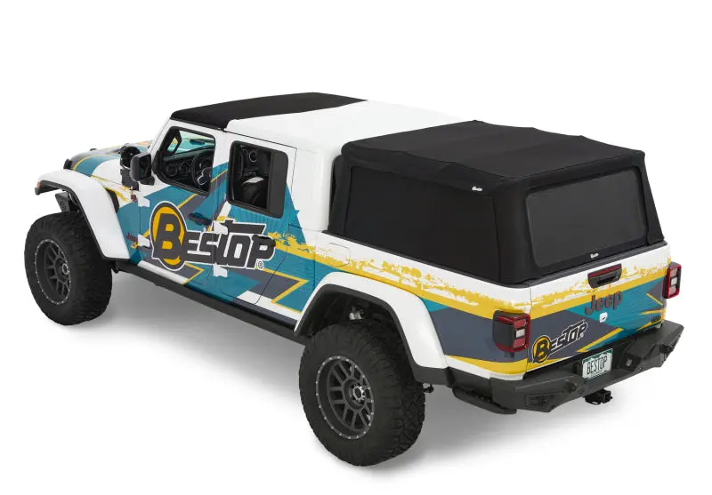 Bestop Supertop For Truck Premium Black Twill (F&R): Jeep Gladiator 2020-2025 3.0L/3.6L 1