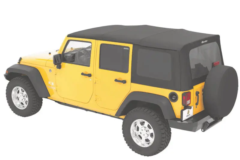 Bestop Jk Rep A-Top Sailcloth Tinted Windows No Door Skins (4-Door): Jeep Wrangler 2010-2018 3.6L/3.8L 1