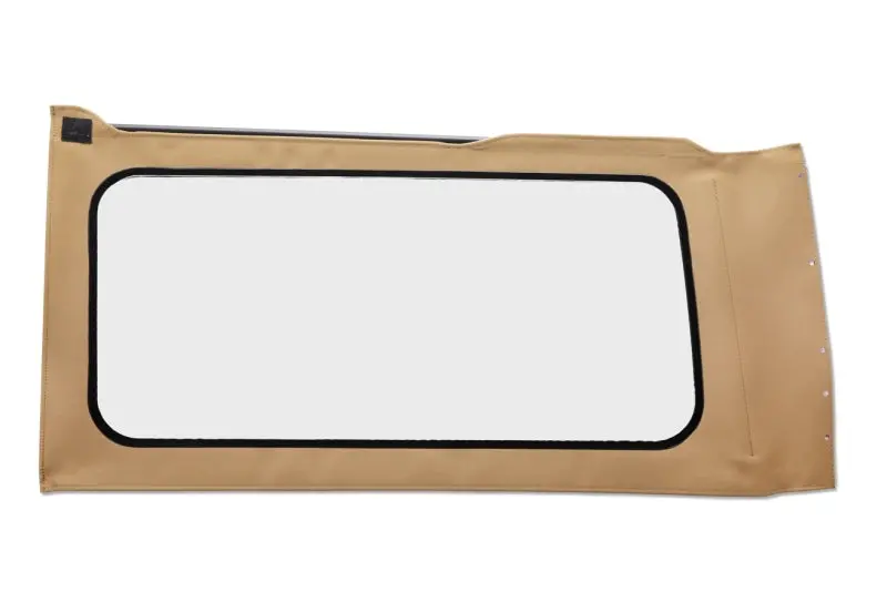 Bestop Oe Replacement Quarter Window Tan Twill Clear (Left 2-Door): Jeep Wrangler Jl 2018-2026 2.0L/3.6L 1