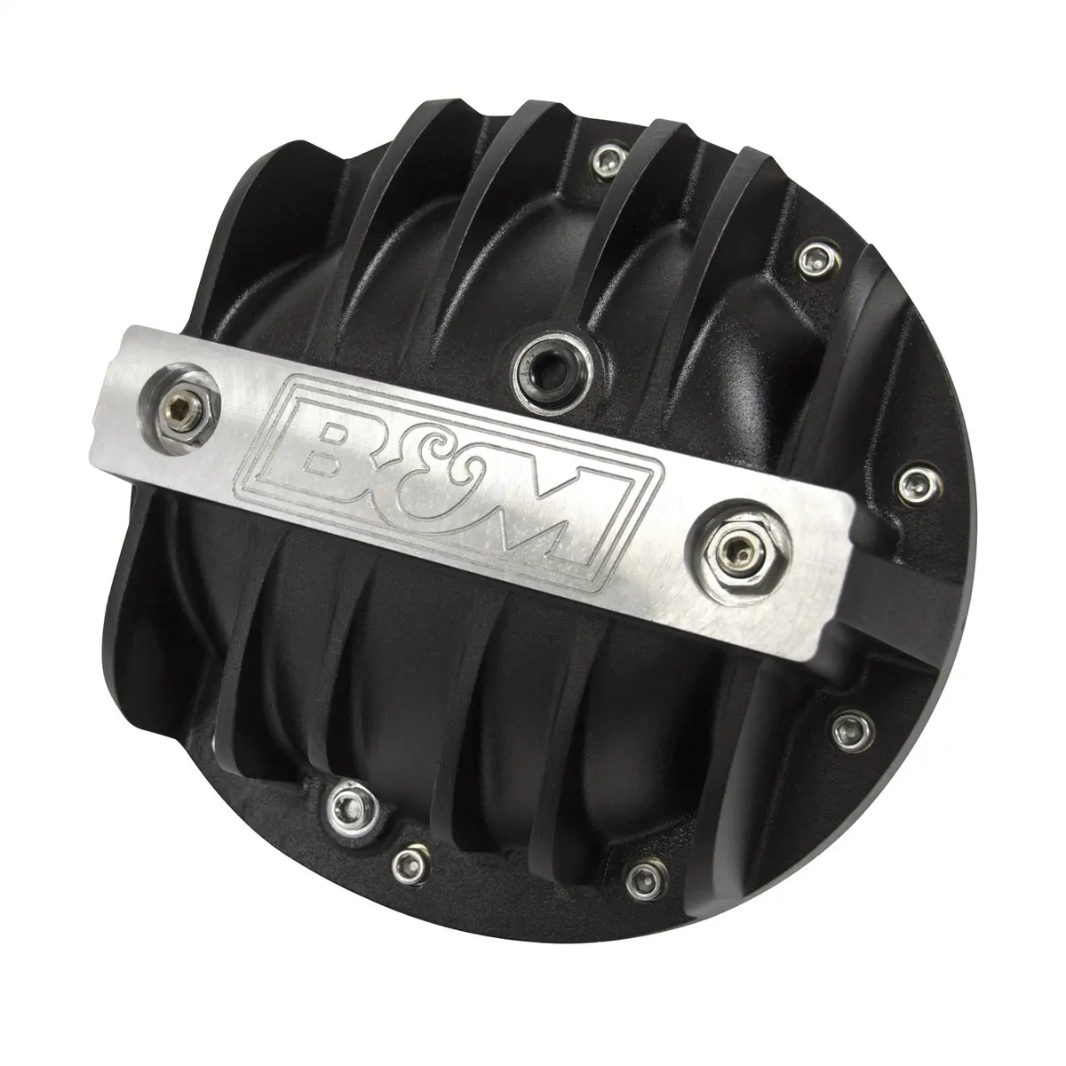 B&M 71502 Cast Aluminum Differential Cover For Gm 8.2" 8.5" & 8.6" 10 Bolt - Black 1