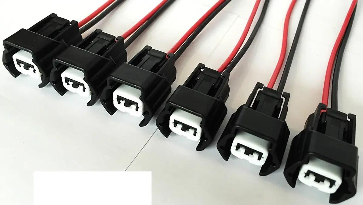 Injector Connector (With Wires) 6 Pack Nissan Side Feed (Phase 2) Sr Rb Vg 1