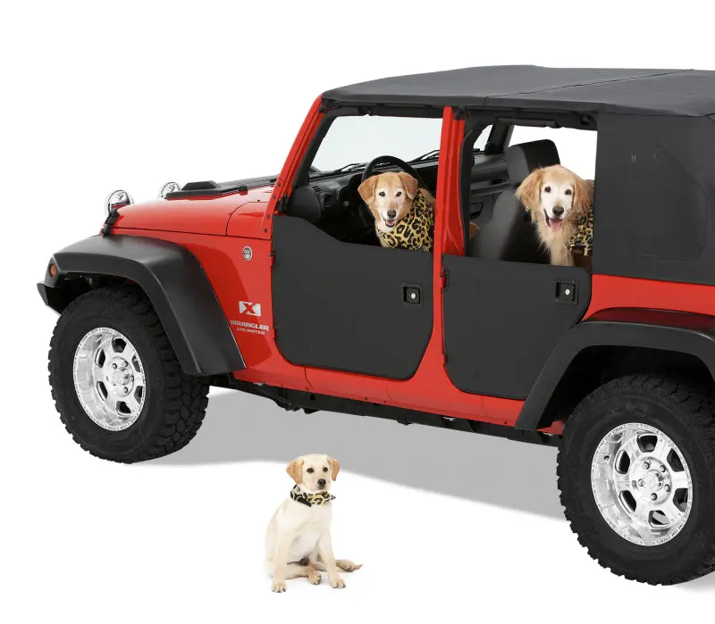 Bestop Element Panels Front Doors Black: Jeep Wrangler Jk 2007-2018 3.6L / 3.8L V6 1