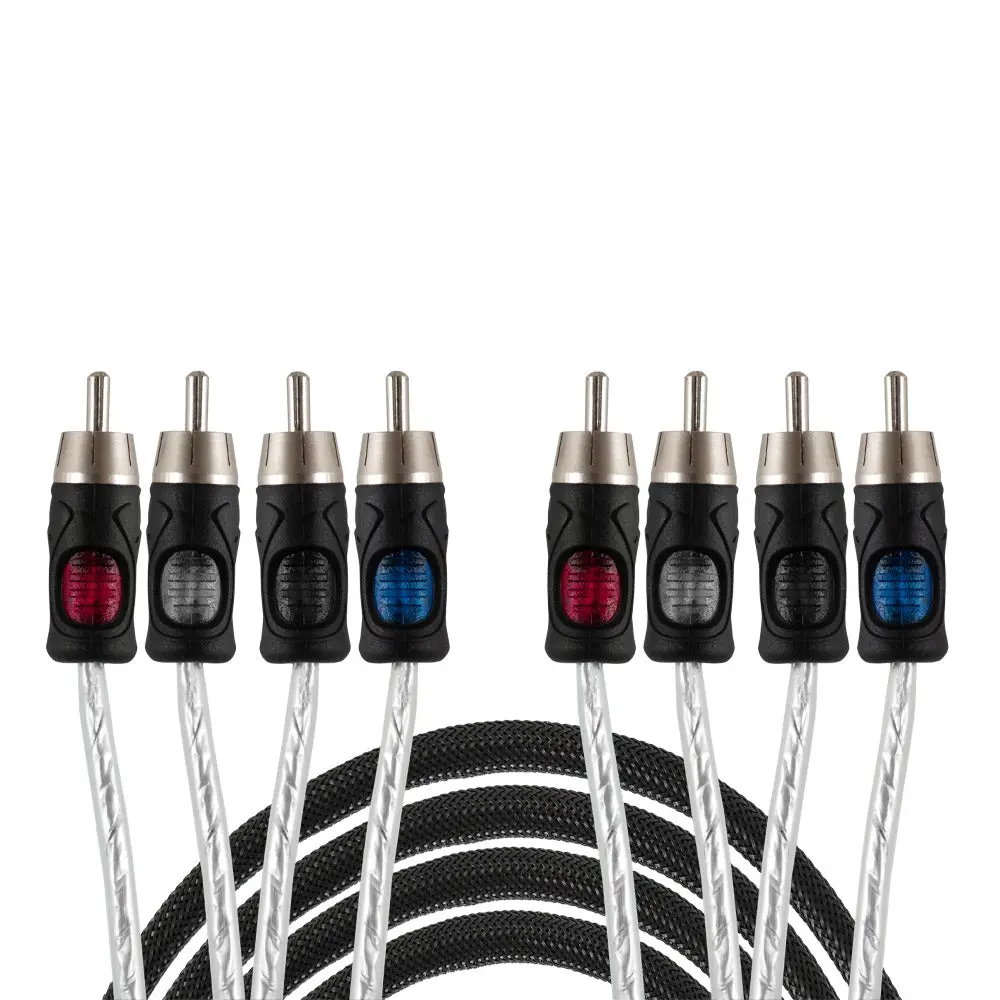 Auto-Connect Ac-Rcal3554 5.5M 4-Channel High-Grade Twisted Rca Cable 1