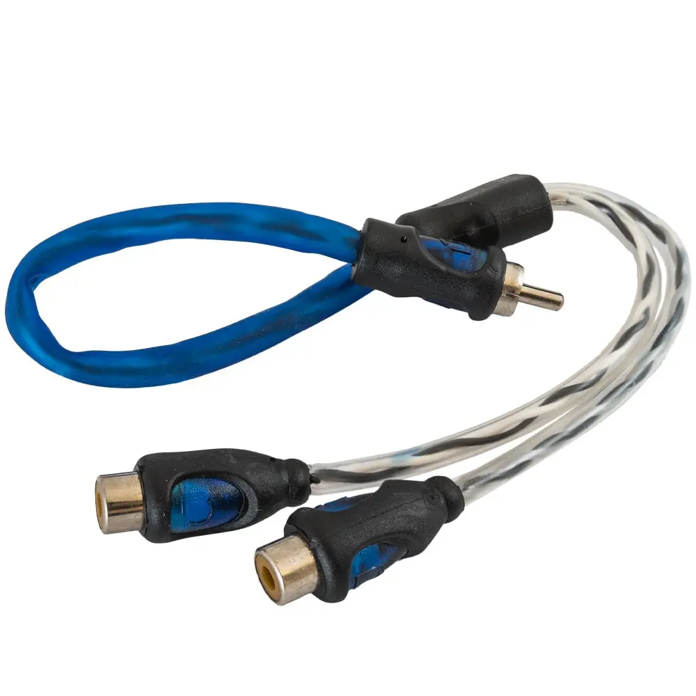 Auto-Connect Ac-Rcayl2f Twisted Rca Y-Split Cable (Low Level 2 Female - 1 Male) 1