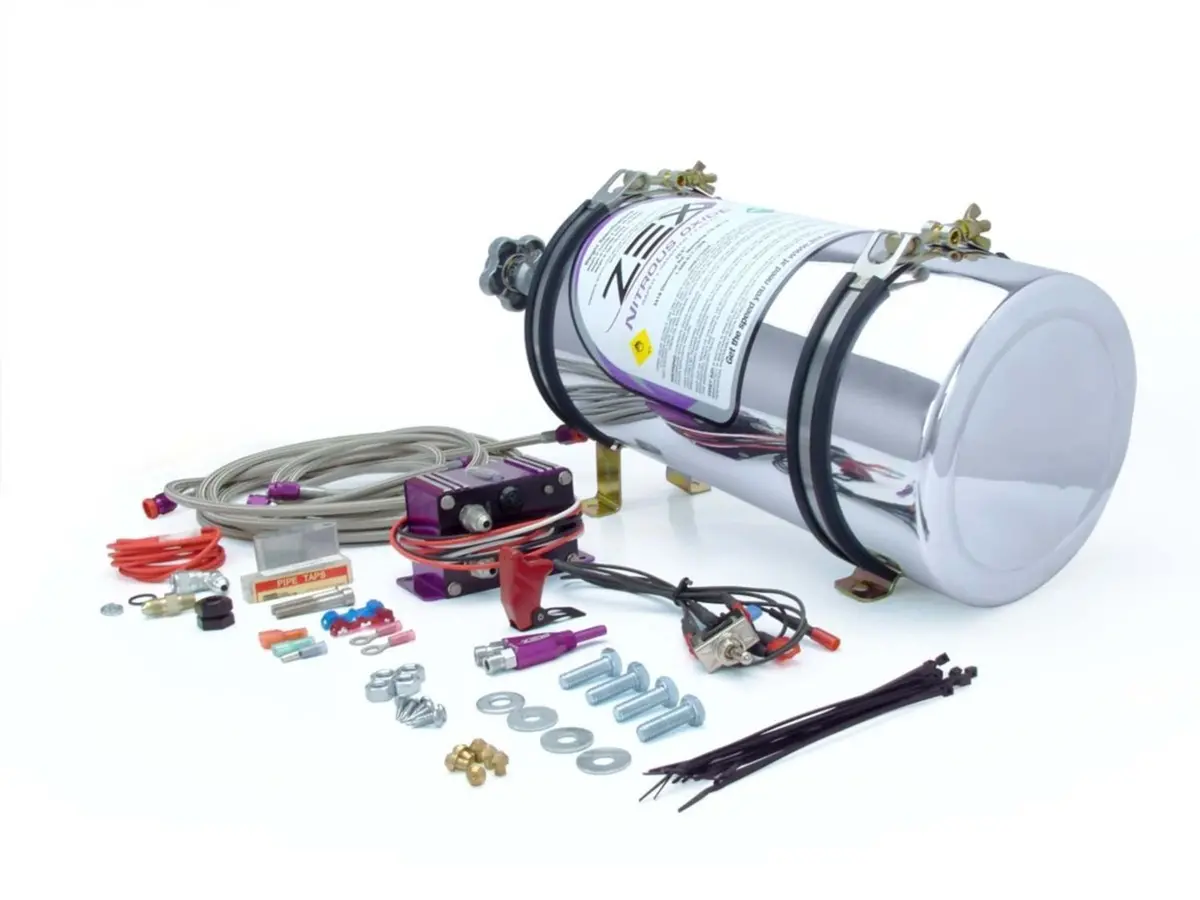 2003-2006 Nissan 350Z 3.5 V6 Nitrous System W/ Polished Bottle By Zex 1