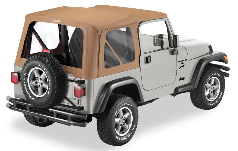 Bestop A-Top Replace Soft Top Spice Clear Windows: Jeep Wrangler Tj 1997-2002 1