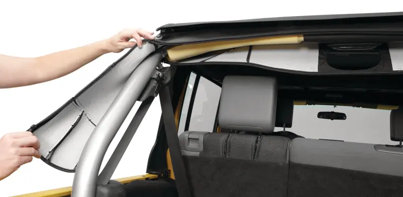 Bestop Sport Bar Cover (Rear): Jeep Wrangler Jk 2007-2018 3.8L/3.6L V6 - Black Diamond 1