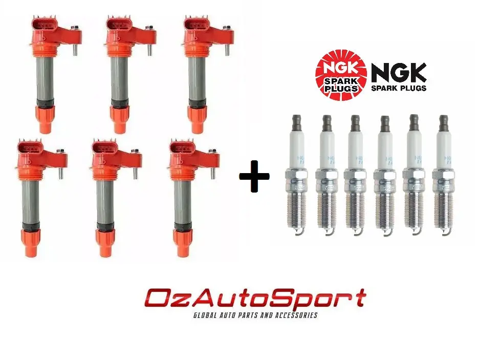 Performance Ignition Coils For Holden Commodore Ve 2009-2011 3.6 Llt + Ngk Plugs 1