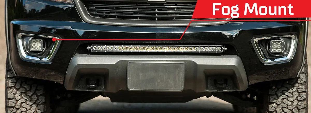 2015-2017 Chevy Colorado Led Fog Light Mounting Brackets By Rigid Industries 2