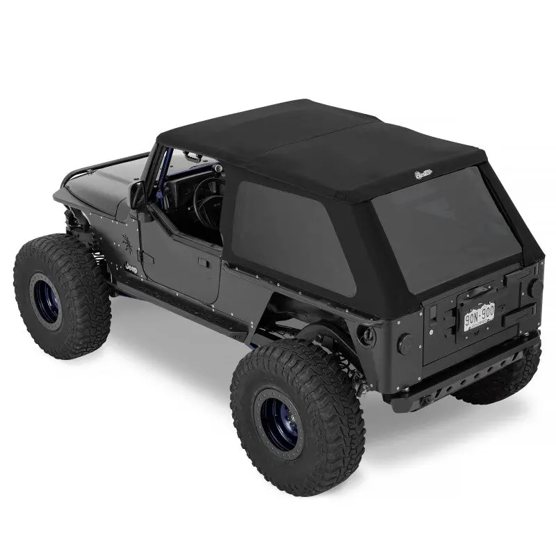 Bestop Trektop Soft Top Premium Black Twill (F&R): Jeep Wrangler Tj 2004-2006 4.0L I6 1