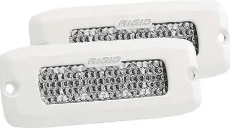 Rigid Industries Marine Sr-Q2 Pro Flush Mount Specter Diffused Led Light (Pair) 1