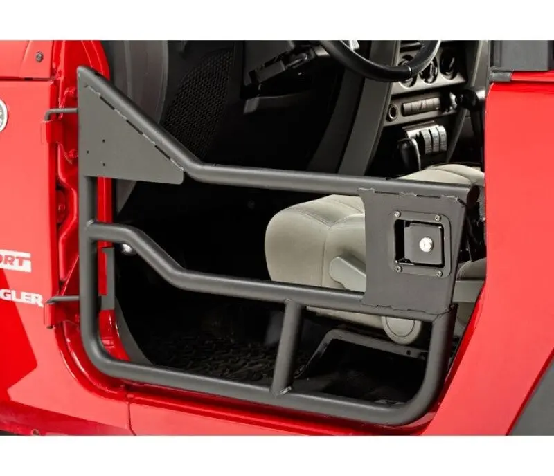 Bestop Element Tube Front Doors Matte Black (Front): Jeep Wrangler Jk 2007-2018 3.8L/3.6L 1