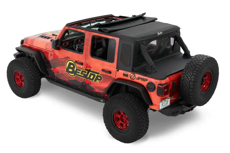 Bestop Halftop Soft Top Black Diamond: Jeep Wrangler Jl 2018-2023 1