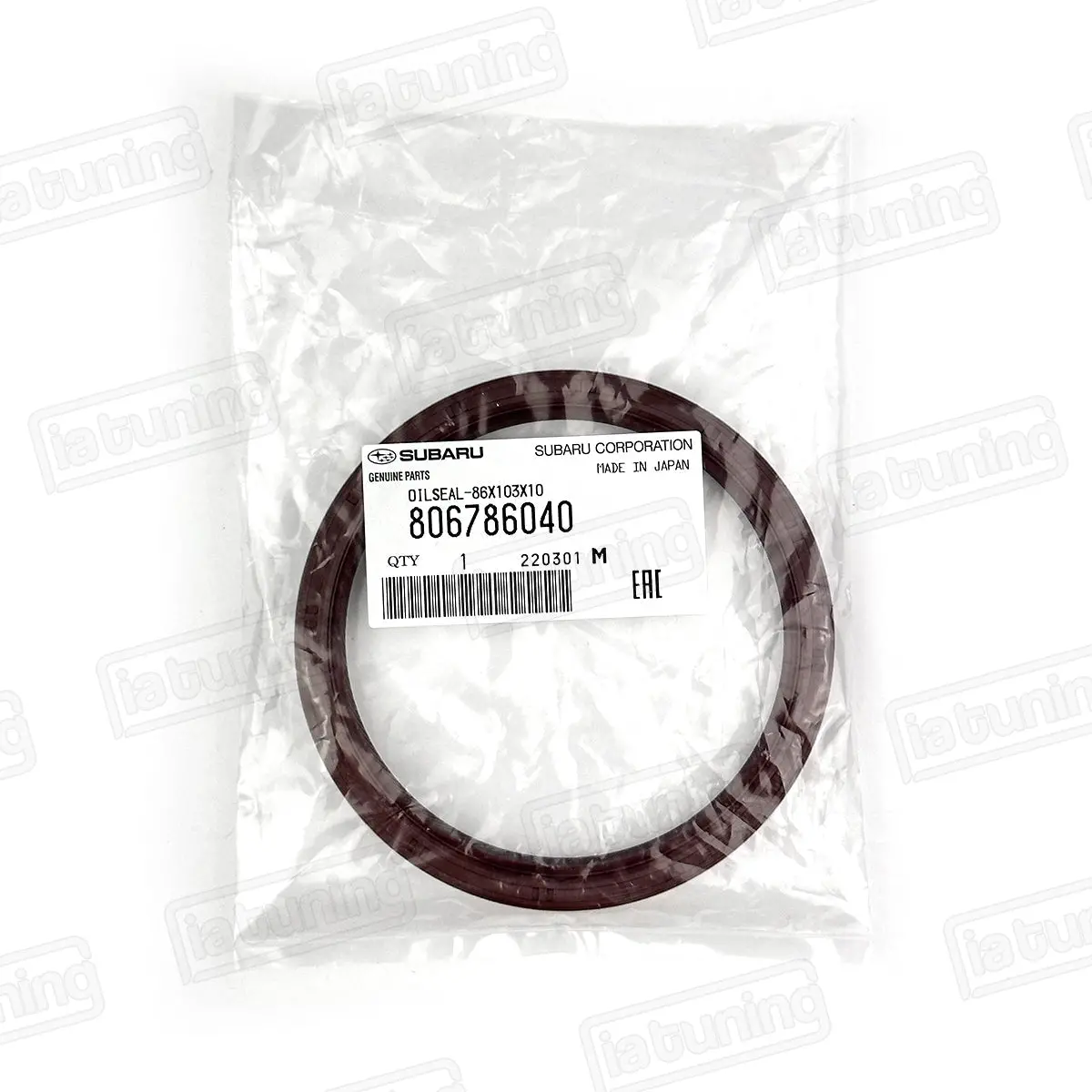 Subaru Crankshaft Seal Rear - 806786040 1
