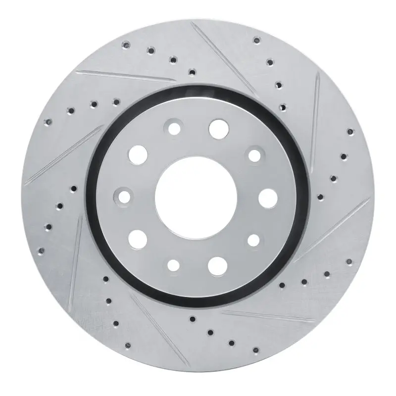 R1 Concepts Drilled & Slotted Brake Rotor (Front Right): Fits Jeep Gladiator / Wrangler 2007-2026 2.0L / 3.6L 1
