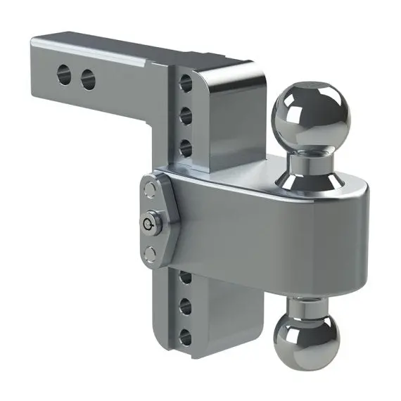 180 Turnover Ball Hitch Adjustable 6" Drop Hitch W/ Lock (Fits 2" Receivers) By Weigh Safe 1