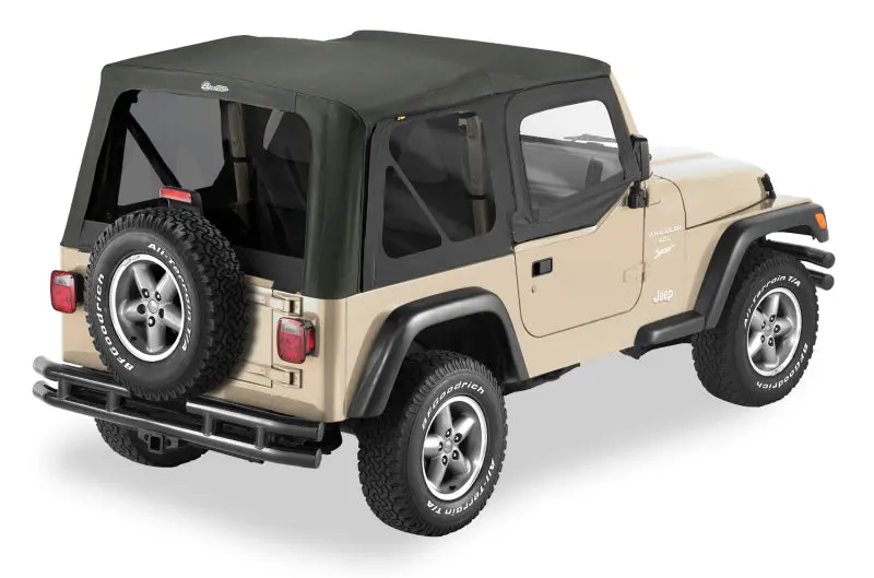 Bestop Replace A-Top Sailcloth Upper Door Skins (Rear): Jeep Wrangler Tj 1997-2002 2.5L / 4.0L 1