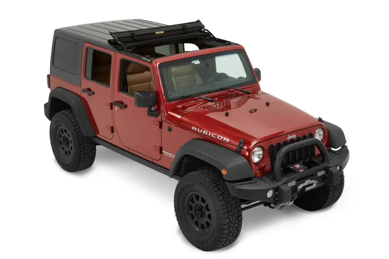 Bestop Sunrider Hardtop Premium Black Twill (F&R): Jeep Wrangler Jk 2007-2018 3.6L / 3.8L V6 1