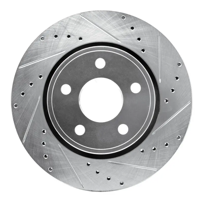 R1 Concepts Drilled & Slotted Brake Rotor (Front): Jeep Grand Cherokee 2005-2010 1