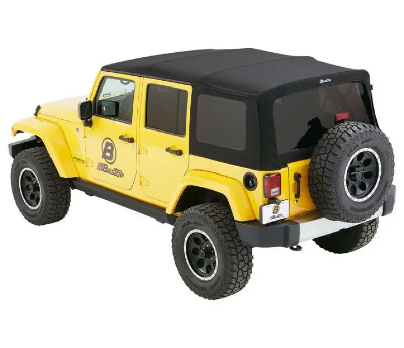 Bestop Supertop Premium Black Twill Soft Top (F&R): Jeep Wrangler Jk 2007-2018 3.6L/3.8L V6 1