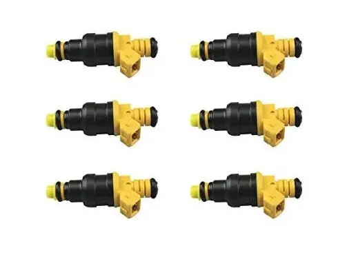 6 X Flow Matched 0280150943 Fuel Injectors For Ford 1