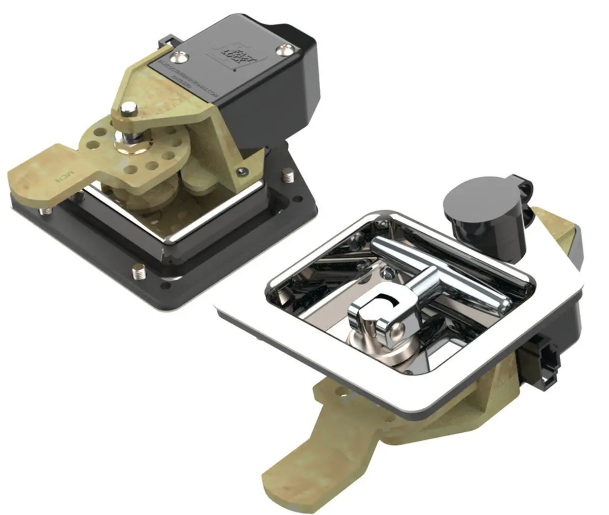 Fastlock Fl-244-K410 Electronic Locking T-Handle Remote Capability Bent Tongue 1