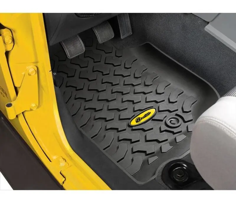 Bestop Front Floor Mats Black (Front): Jeep Wrangler Jk 2007-2013 3.8L / 3.6L V6 1