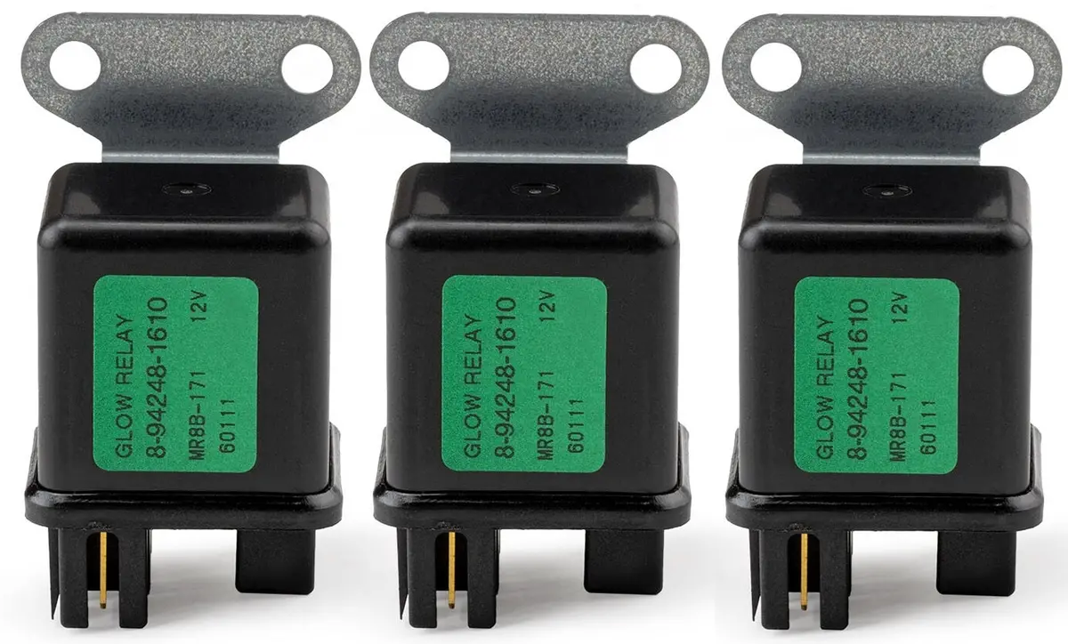3X Glow Plug Relay 8942481610 Mr8b-171 94248161 For Hitachi Eg30 Ex27u Excavator 1