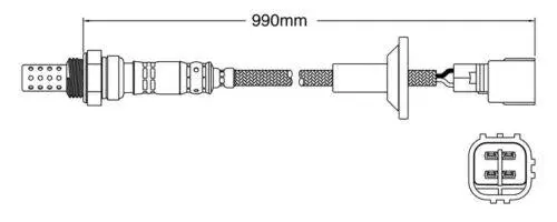 Post Cat O2 Oxygen Sensor For Suit Toyota Avensis Acm21r 2Azfe 2.4 1