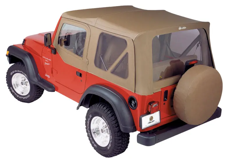 Bestop A-Top Replace Soft Top Spice Clear Windows Door Skins (F&R): Jeep Wrangler Tj 1997-2002 1