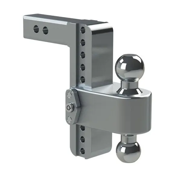 180 Turnover Ball Hitch Adjustable 8" Drop Hitch W/ Lock (Fits 2" Receivers) By Weigh Safe 1