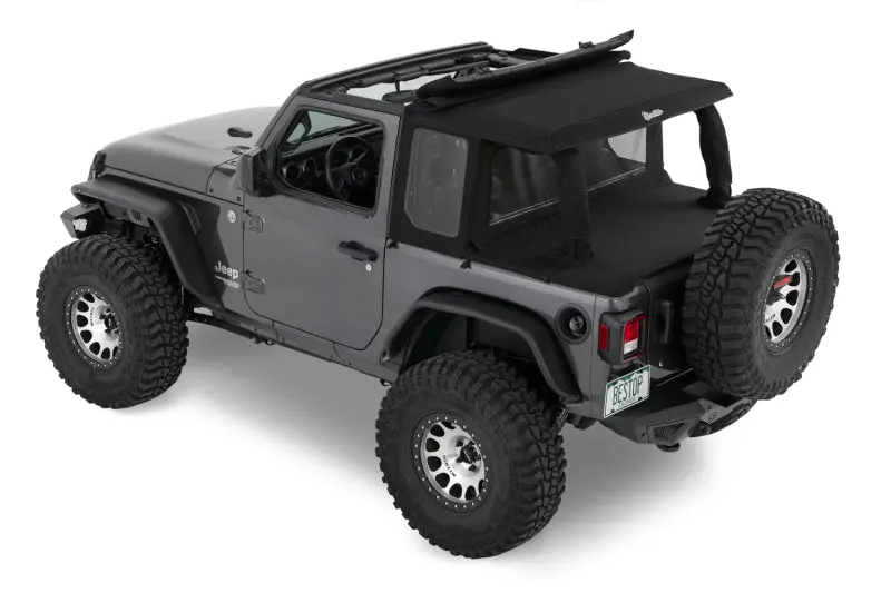 Bestop 2-Door Halftop Conversion Kit (Black Diamond): Jeep Wrangler Jl 2018-2025 1