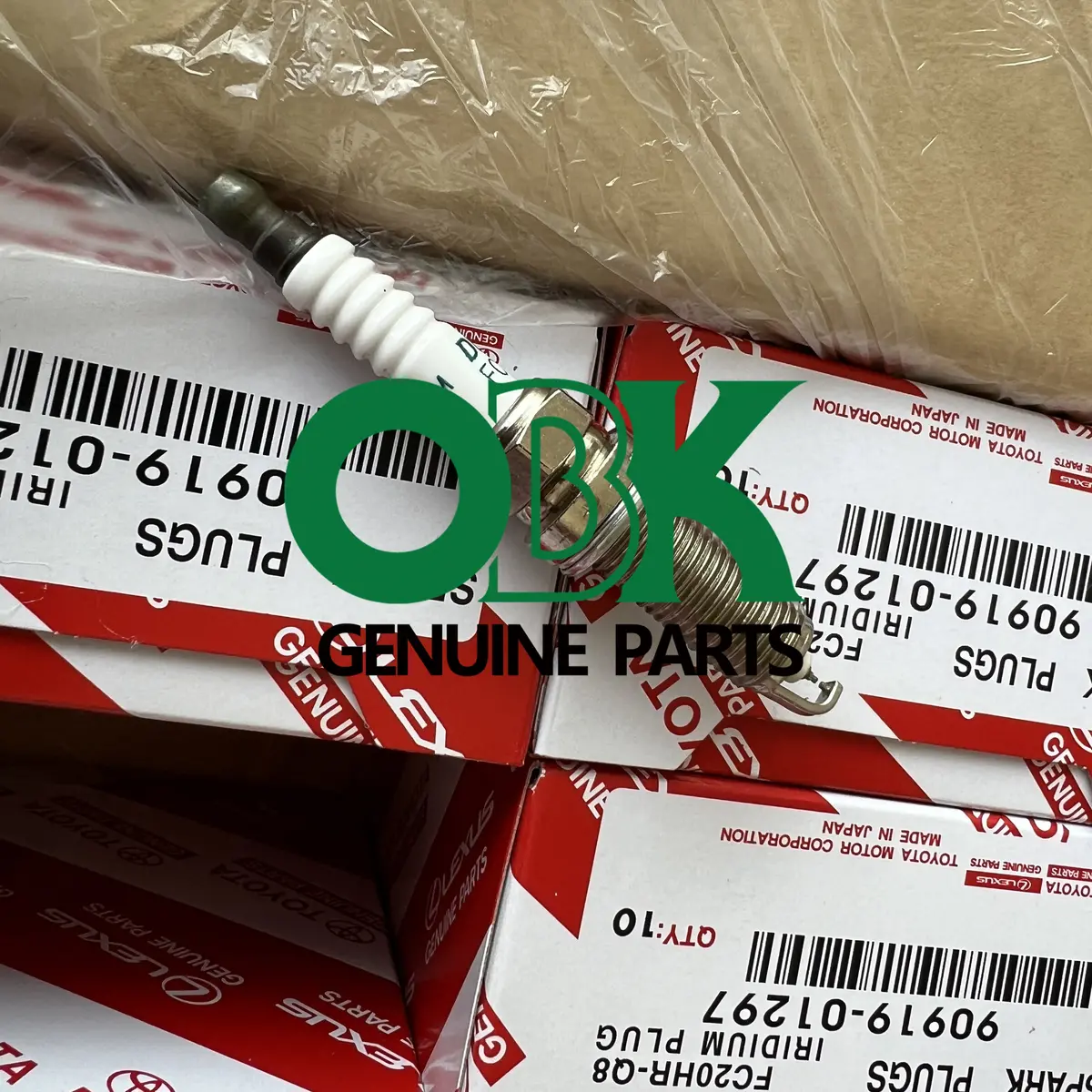 Toyota 90919-01297 Genuine Iridium Long Life Spark Plug - 4Pcs 1