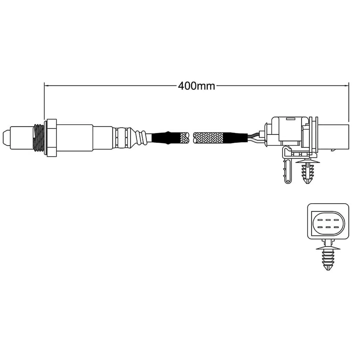 Pre-Cat O2 Oxygen Sensor For Hyundai I30 2015-2020 1.6 Diesel Front 5 Wire 1