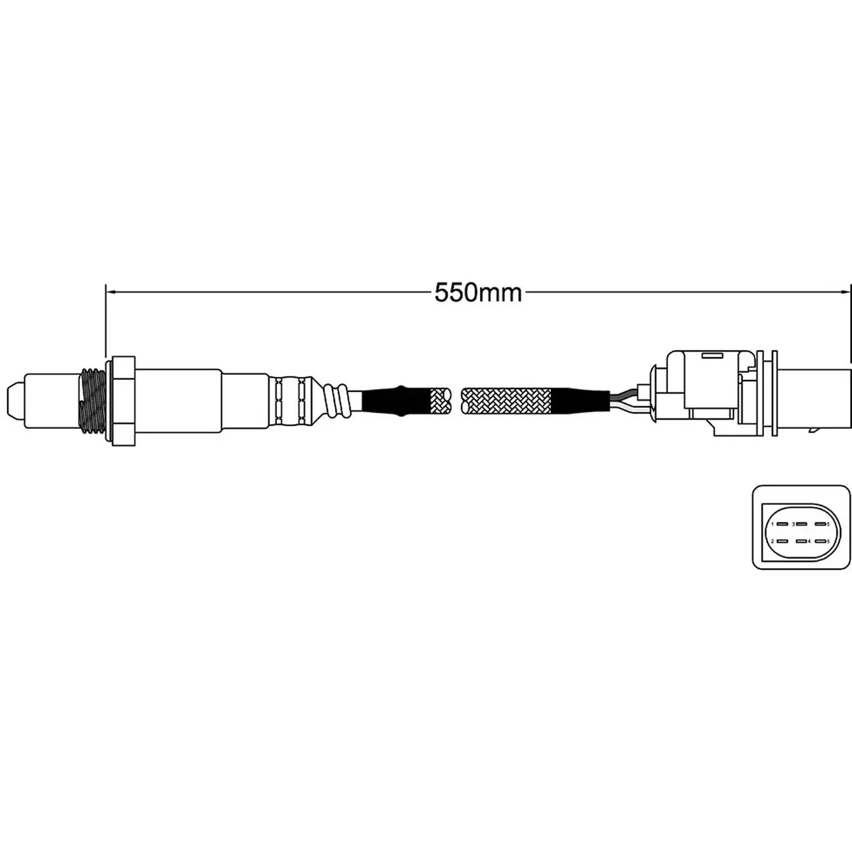 2 X Pre-Cat Oxygen Sensors O2 For Mercedes Benz Cls350 W219 2004 - 2006 Front 2