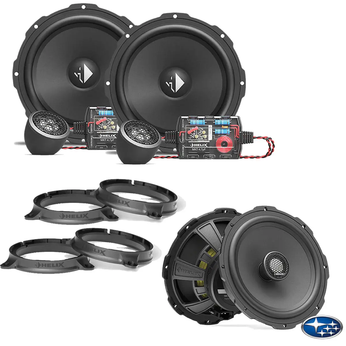 Helix Ci3 Speaker Upgrade Package 6.5" Component System - Subaru Levorg 1