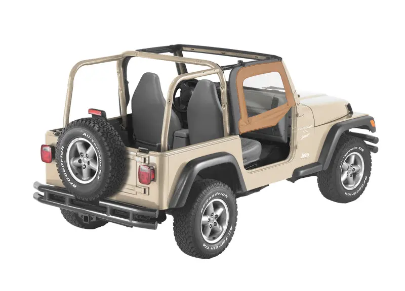 Bestop Upper Fabric Doors (Pair): Jeep Wrangler Tj 1997-2006 4.0L I6 / 2.5L 1