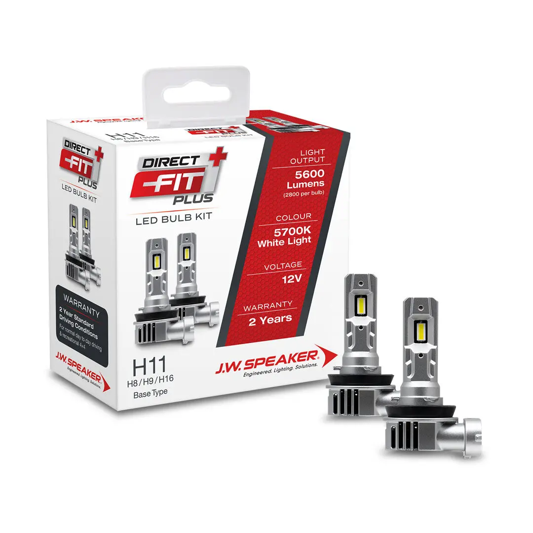 J.W. Speaker 999011Dfp H11/9/8/16 Led Headlight Kit | Direct Fit Plus 12V 6000K – Ultra-Bright, Plug & Play, Road-Legal Upgrade 1