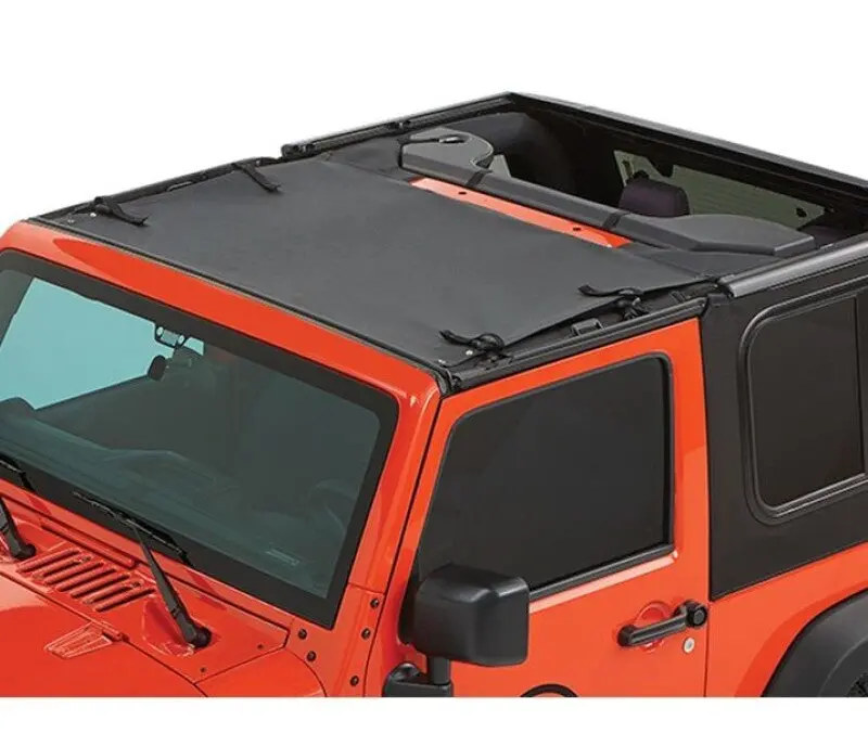 Bestop Sun Targa Bikini (Black Diamond) (F&R): Jeep Wrangler Jk 2007-2018 3.8L/3.6L V6 1