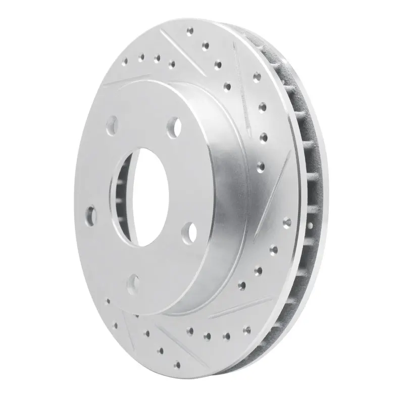 R1 Concepts Drilled & Slotted Brake Rotor (Front Right): Dodge Ram 1994-2001 3.9L/4.7L 2