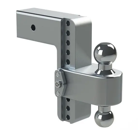 180 Turnover Ball Hitch Adjustable 8" Drop Hitch W/ Lock (Fits 3" Receivers) By Weigh Safe 1