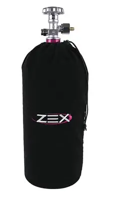 Zex Nitrous Bottle Bag Black Velvet (Fits 10Lb Nitrous Bottle) 1
