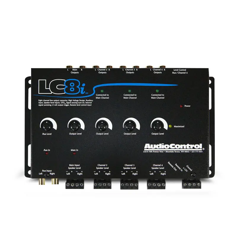 Audiocontrol Ac-Lc8i 8-Channel Active Line Out Converter With Aux Input 1